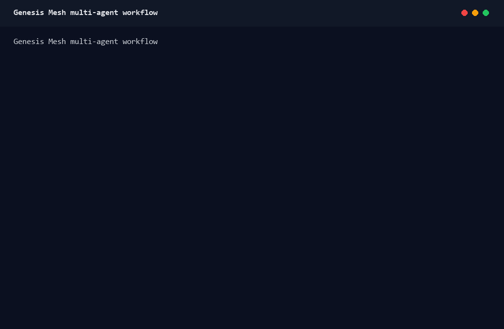 Multi-agent workflow demo showing researcher, router, knowledge agent, and provenance